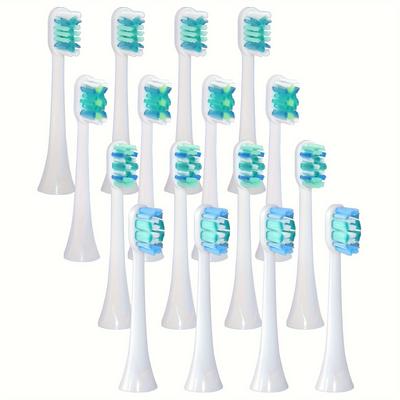 TEMU 16pack Toothbrush Replacement Heads Fit For Electric Toothbrushes, Compatible With Click On Brush Handles 4100 5100, Replace C2 C3 G2 G3 W3