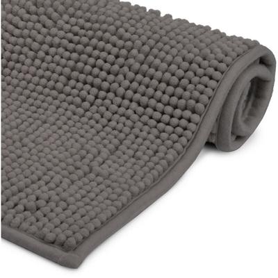Badematte rutschfest BeauMare fl Hochflor Teppich Anthrazit, 100cm, 60cm - Beautissu Image