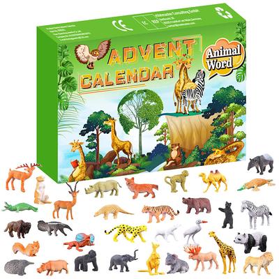 24 Day Animal Toy Advent Calendar Christmas Advent Calendar 2025 Christmas Countdown Calendar Gift for Girls and Boys