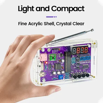 DIY FM Radio Electronic Kit Adjustable Frequency 87-108MHz Digital Display Soldering Project