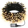 1000 luci di Natale a LED (328 piedi) per interni ed esterni, luci per albero di Natale con filo verde per interni ed esterni, luci fatate per interni ed esterni per albero di Natale, patio, elegante ricevimento di nozze