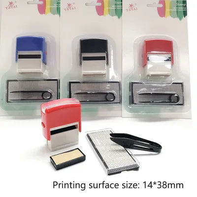 DIY Rubber Stamp Kit Custom Personalized Self Inking Business Address Name Number Letter Handicrafts