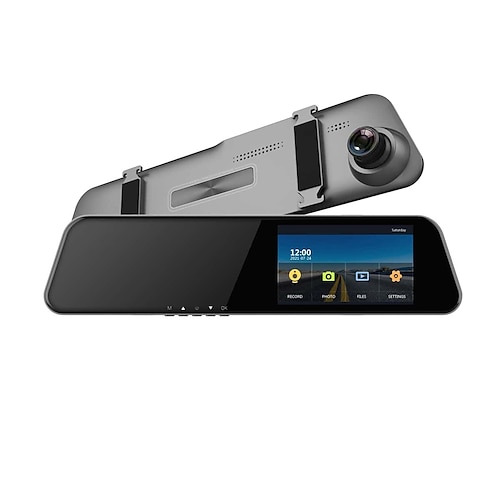 L1043 1080p Nuovo design / HD / con fotocamera posteriore Automobile DVR 170 Gradi Angolo ampio 4 pollice IPS Dash Cam con Visione notturna / G-Sensor / Modalità parcheggio assistito 4 LED a