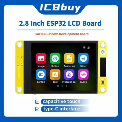 2.8 Inch 240*320 Capacitive Touch Screen WROOM ESP32 Arduino LVGL WIFI&Bluetooth Development Board