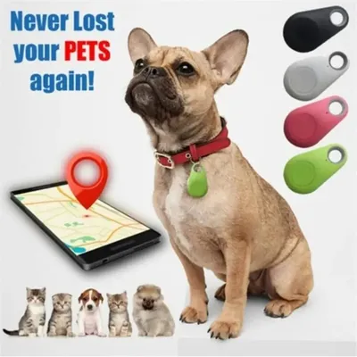 Mini Dog GPS Bluetooth 5.0 Tracker Anti-Lost Device Round Anti-Lost Device Pet Kids Bag Wallet