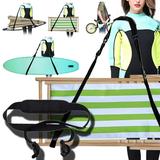 Cevemin Outdoor Portable Beach Chair Storage Strap Swimming Pool Love Handles Shoulder Strap Changeable Folding Bicycle Balance Car Shoulder Strap Multi-purpose Bikes Backpack