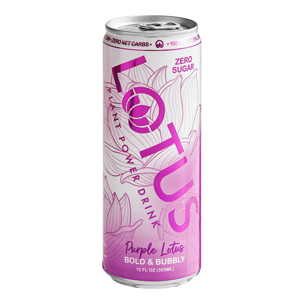 Lotus Plant Energy Zero Sugar Purple Lotus Plant Power Energy Drink 12 fl. oz. - 12/Case