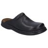 Clog JOSEF SEIBEL "Max", Herren, Gr. 40, schwarz, Leder, unifarben, klassisch, Schuhe Clog, Sommerschuh, Schlappen, Urlaub, mit gepolsterter Innensohle