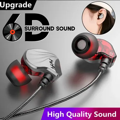 T2000 wasserdichtes Sport binaural kabel gebundenes Headset Hifi Metall Bass Ohrhörer Kopfhörer Image