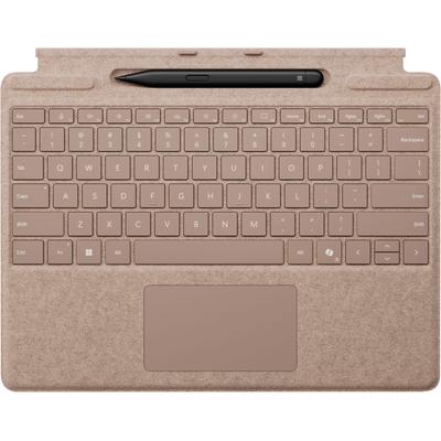 MICROSOFT Tastatur mit Touchpad "Surface Pro mit Slim Pen", beige (sand), B:28,91cm H:0,49cm T:22,61cm, Tastaturen, mit Slim Pen