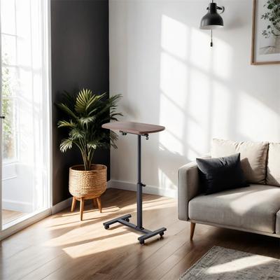 Height Adjustable Sofa Side C Shape Table,Laptop Holder End Stand Desk