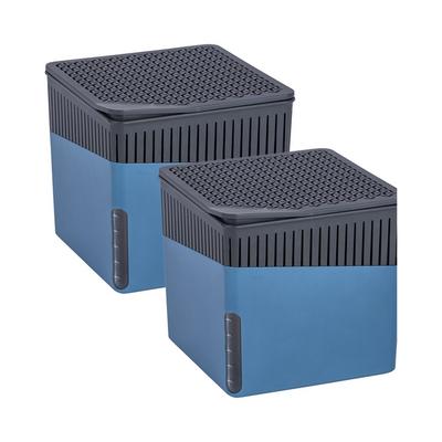 WENKO Raumentfeuchter Cube, Blau, 500 g, 2er Set, Luftentfeuchter Image