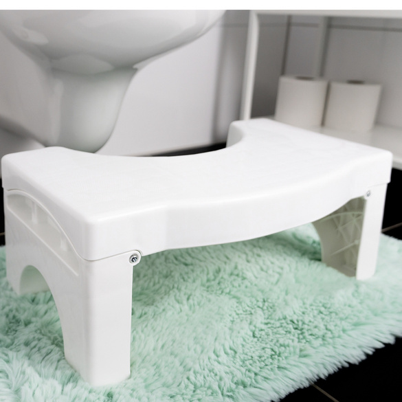 Maximex Faltbarer Toiletten-Fußhocker, Belastbarkeit bis 100 kg Image