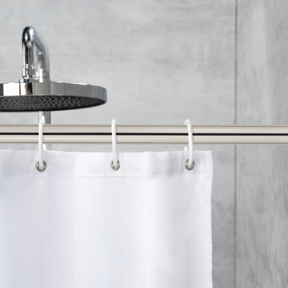 WENKO Teleskop-Duschstange Luz 70 - 115 cm aus Edelstahl