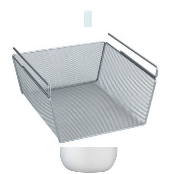 WENKO Regaleinhängekorb M, 28 x 15 x 27,5 cm