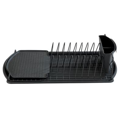 WENKO Geschirrabtropfer Basic Schwarz, Geschirr Abtropfgestell Image