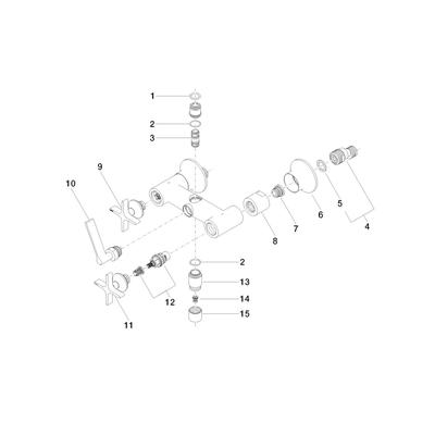 Dornbracht Anschluss für Wanne Wand Ersatzteile 04171002003 222 x 144 x 134 mm Chrom 04171002003-00 Image