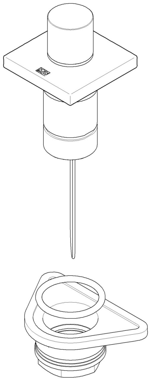 Dornbracht Bedienelement für Unterputzmontage Ersatzteile 04209705900 140 x 95 x 90 mm Platin 04209705900-08 Image