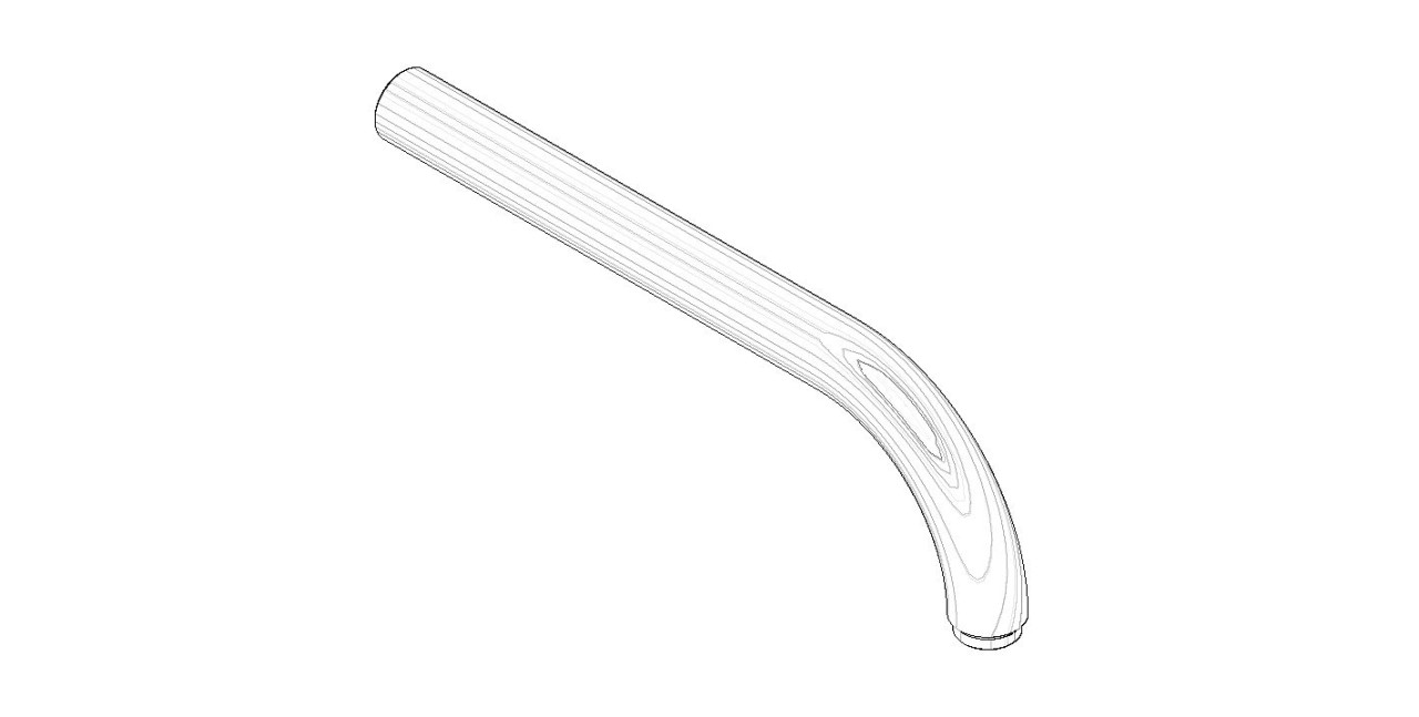 Dornbracht Auslauf Ersatzteile 04282209010 225,5 mm Messing gebürstet (23kt Gold) 04282209010-28 Image