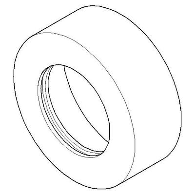 Dornbracht Rosette Ersatzteile 092789103 D. 65 x 25 mm Schwarz matt 092789103-33 Image