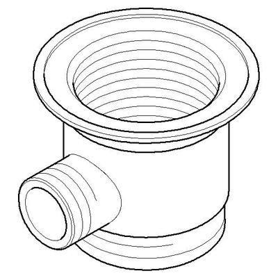 "Dornbracht Ablaufgarnitur Unterteil Ersatzteile 091101023 1 1/4" Platin 091101023-08" Image