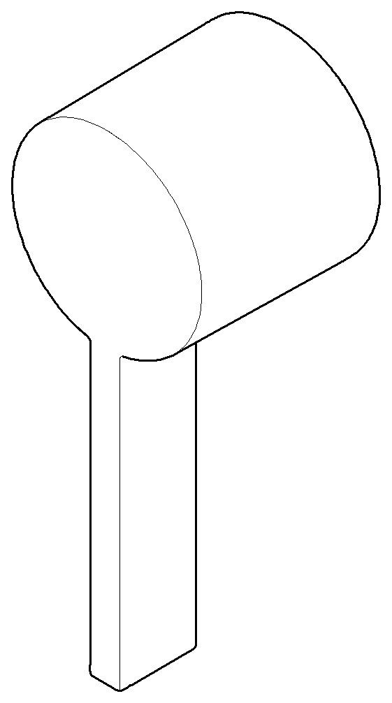 Dornbracht Griff Ersatzteile 092067007 50 x 125 x 46 mm Chrom 092067007-00 Image