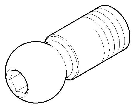 Dornbracht Kugelgelenk für Luftsprudler Bidet Ersatzteile 092140016 D. 26 x 58,5 mm Schwarz matt 092140016-33 Image