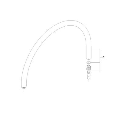 Dornbracht Rohr Ersatzteile 90282208201 D. 25 x 794 mm chr gebürstet 90282208201-93 Image