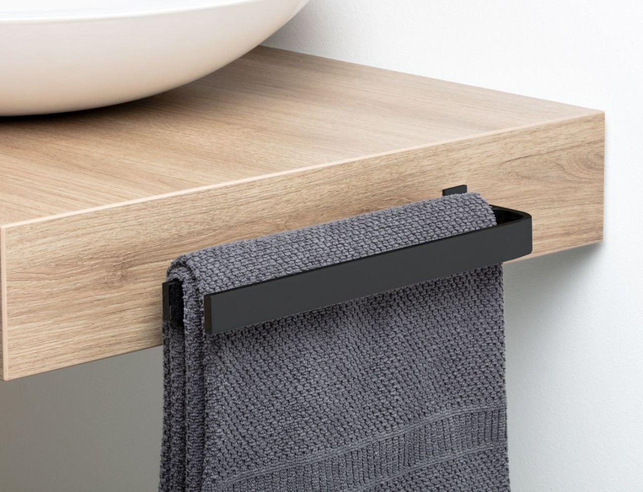 Giese Handtuchhalter doppelt starr in schwarz matt, 91656-14 91656-14 Image