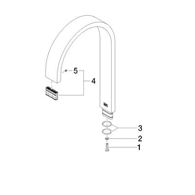 Dornbracht Auslauf Ersatzteile 90282215801 165 x 35 x 11 x 269 mm, 5,68 l/min. Chrom 90282215801-00 Image