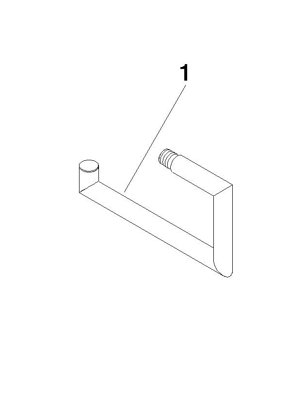 Dornbracht Halter Ersatzteile 90282264000 152 x 80 x 14 mm Champagne gebürstet (22kt Gold) 90282264000-46 Image
