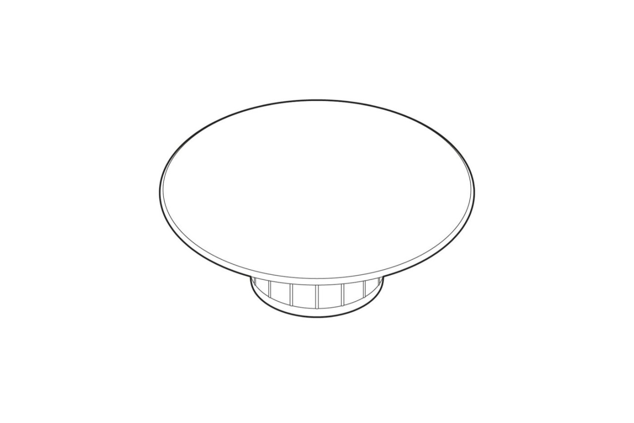 Ersatzteil, Ventilkappe, D84mm glasiert, Oyster Matt 9510018081 Image