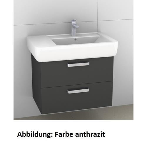 Artiqua 413 Waschtischunterschrank für Renova Plan 122175 Weiß Hochglanz Select, 413-WU2L-K18-7160-1 413-WU2L-K18-7160-125