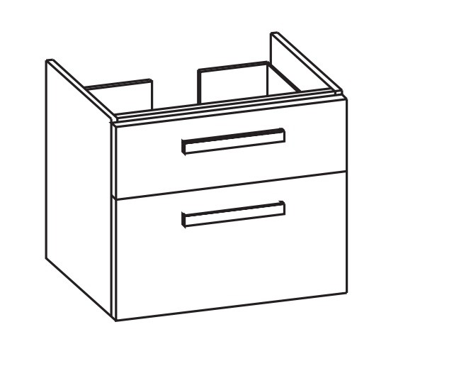 Artiqua 415 Waschtischunterschrank für Pro S 818959 Graphit Struktur quer, 415-WU2L-L52-7098-401 415-WU2L-L52-7098-401 Image