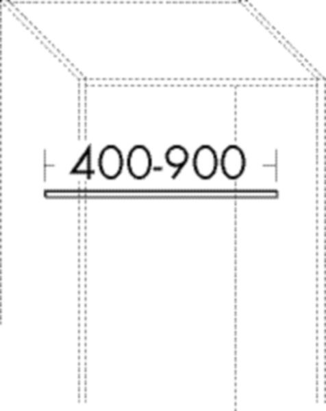Burgbad Seitenwange rc40 System PG2 400 mm Lichtgrau Ultramatt, ACHY010F5778 ACHY010F5778 Image
