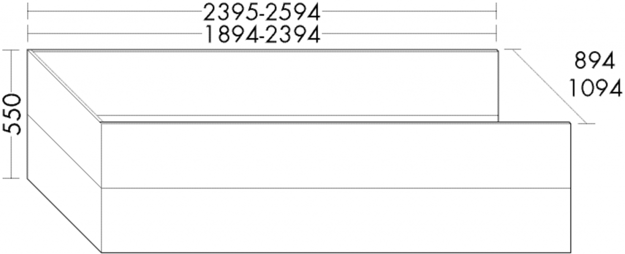 Burgbad Wannenverkleidung Weiß Matt, SEVP250LF0091F0797 SEVP250LF0091F0797 Image