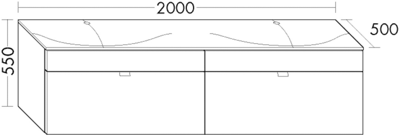 Burgbad Mineralguss Waschtisch-Set rc40 System PG2 Schilf Ultramatt/Alpinweiss, SFYD200F5777C0001 SFYD200F5777C0001 Image