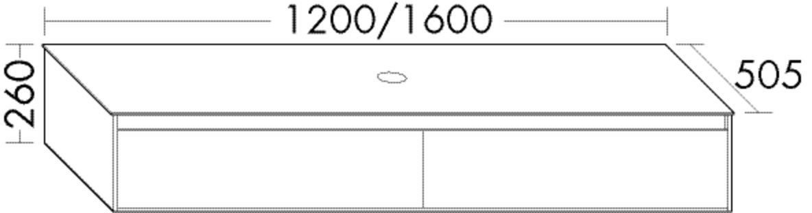 Burgbad Waschtischunterschrank rc40 Eiche Hellgrau/Grau Ultramatt, SGBL120F4602A0337 SGBL120F4602A0337 Image