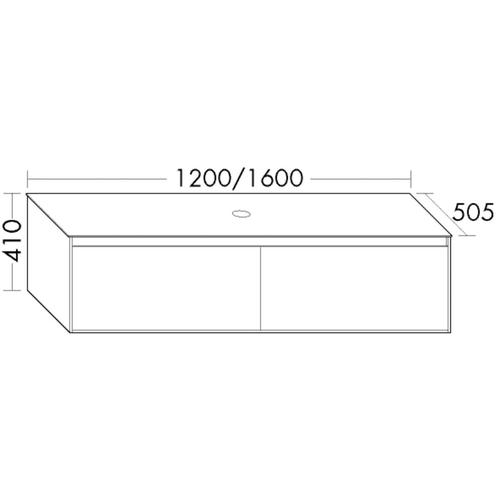 Burgbad Waschtischunterschrank rc40 Solitaire Matt Weiß Matt/Weiß Matt, SGBS140F4500A0066 SGBS140F4500A0066