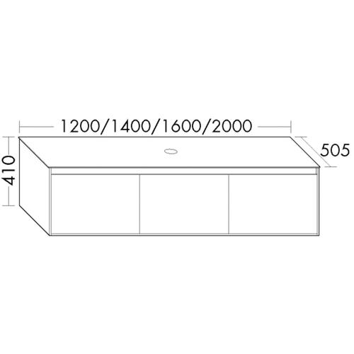 Burgbad Waschtischunterschrank rc40 Solitaire Matt Weiß Matt/Weiß Matt, SGBT200F4500A0066 SGBT200F4500A0066