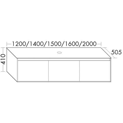 Burgbad Waschtischunterschrank rc40 Eiche Weiß/Eiche Natur, SGBY160F4612A0033 SGBY160F4612A0033