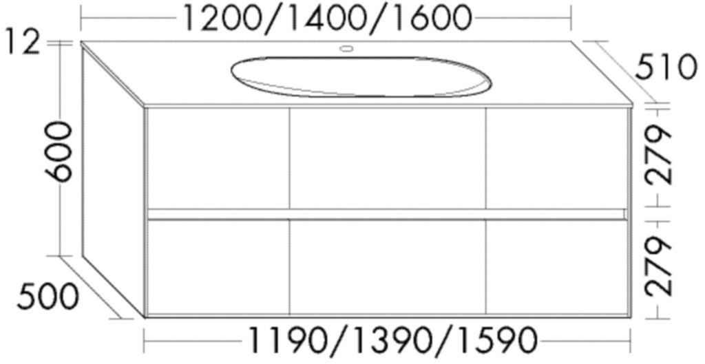 Burgbad Glas Waschtisch-Set rc40 Asteiche Natur/Schilf Hochglanz, SGKK140F4615A0048 SGKK140F4615A0048 Image