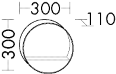 Burgbad Spiegel Sys30 PG3 Diago 300x300x110 Weiß Matt, SIDG030F3351 SIDG030F3351 Image