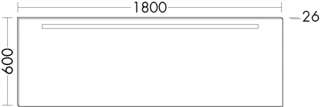 Burgbad Leuchtspiegel Sys30 PG1 Aqua 600x1800x26 Sys30 PG1 Aqua, SIGP180320 SIGP180320 Image