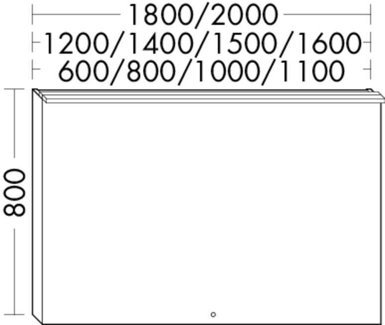 Burgbad Spiegel rc40 Solitaire Matt 800x1400x40 Lichtgrau Matt, SIJW140F4509 SIJW140F4509 Image