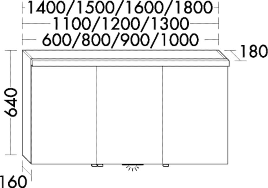 Burgbad Spiegelschrank Sys30 PG4 Sana 640x1800x180 Asteiche Natur, SPRV180F6025 SPRV180F6025 Image