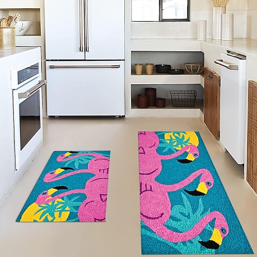 Bauernhaus Hühnerbereich Teppich Küchenmatte rutschfeste ölfeste Bodenmatte Wohnzimmerteppich Indoor Outdoor Matte Schlafzimmer Dekor Badezimmermatte Eingangsteppich Türmatte Image