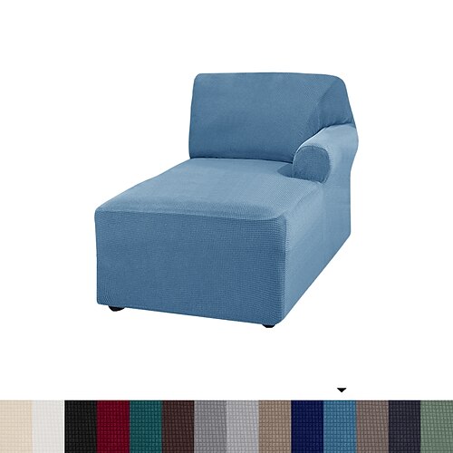Chaiselongue-Schonbezug, Stretch-Luxus-Stuhlbezüge für das Wohnzimmer, Chaiselongue-Schonbezug mit Doppelarm, Chaiselongue-Schonbezug für die Schlafzimmer-Chaiselongue, weicher Jacquard-Stoff, maschinenwaschbar Image