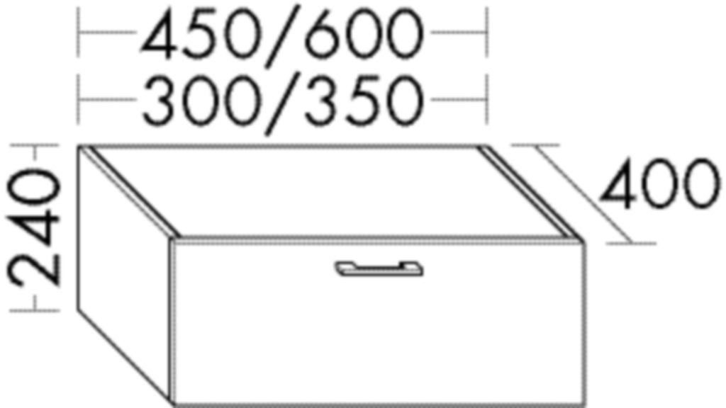 Burgbad Unterschrank Sys30 PG4 Sana 240x600x400 Sand Ultramatt, WWYB060F5766 WWYB060F5766 Image