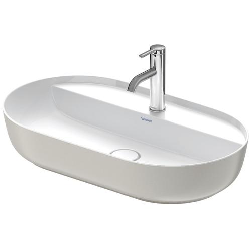 Duravit Luv Aufsatzbecken Weiß Hochglanz / Grau Seidenmatt, 700 mm - 03807023001 03807023001